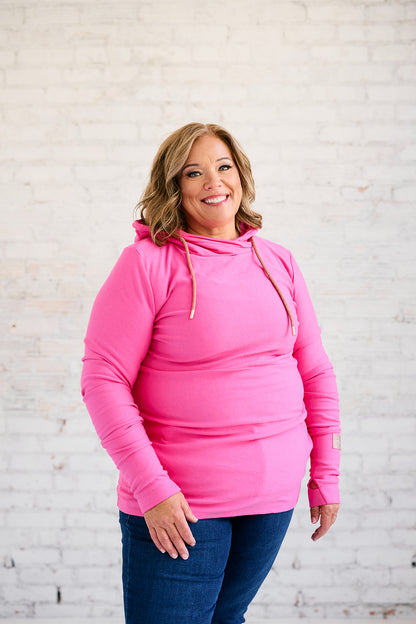 Hoody- Fandango Pink with Rose Gold