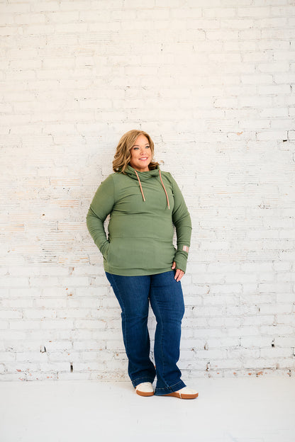 Hoody- Moss with Rose Gold