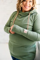 Hoody- Moss with Rose Gold