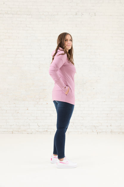 1/4 Zip- Ginger with Rose Gold
