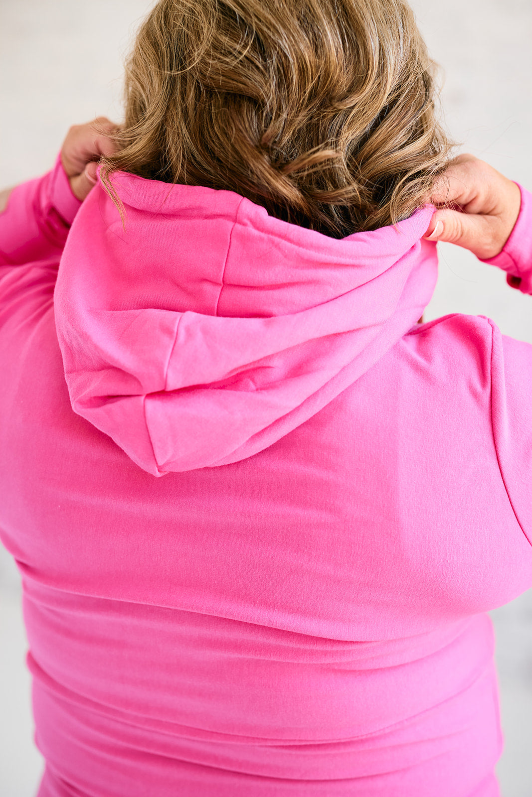 Hoody- Fandango Pink with Rose Gold