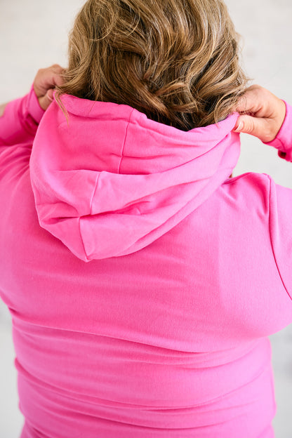 Hoody- Fandango Pink with Rose Gold