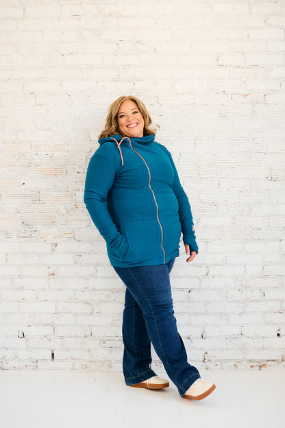 Full Zip- Moroccan Blue