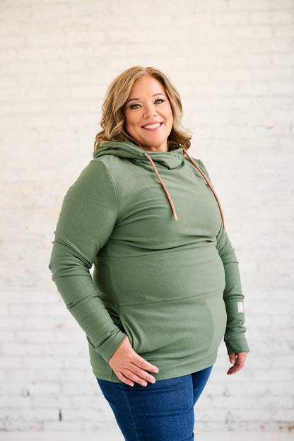 Hoody- Moss with Rose Gold