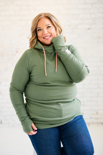 Hoody- Moss with Rose Gold