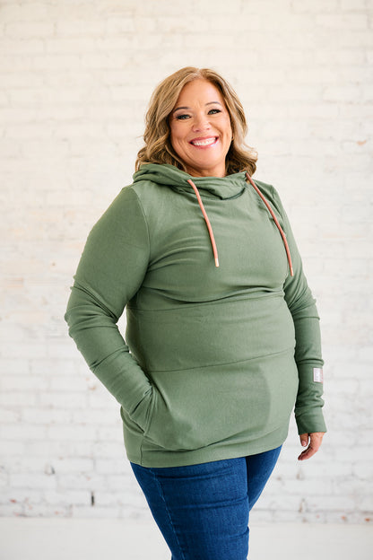 Hoody- Moss with Rose Gold