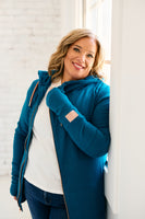 Full Zip- Moroccan Blue