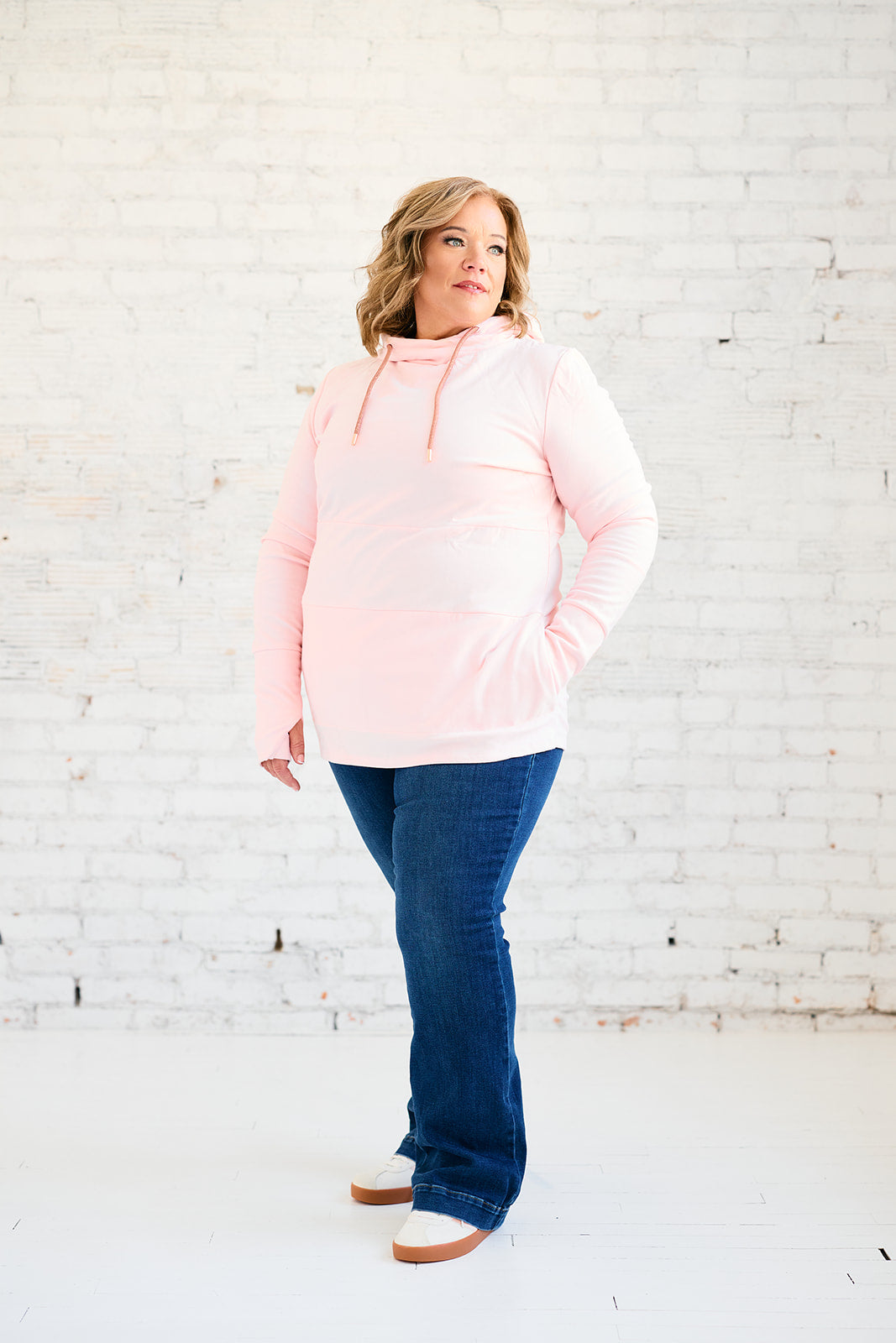 Hoody- Pastel Pink with Rose Gold