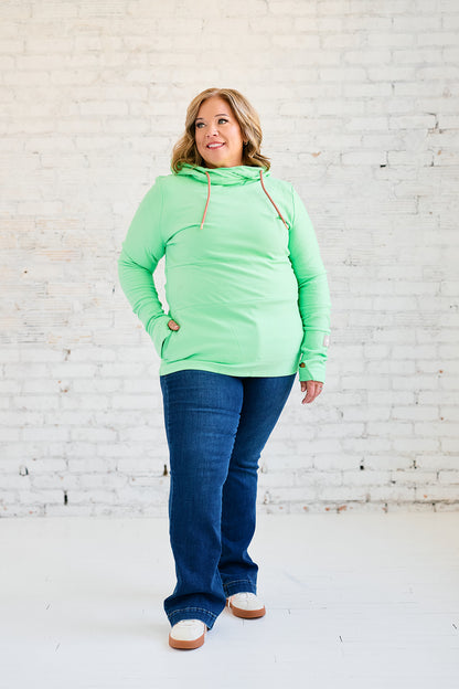 Hoody- Lime with Rose Gold