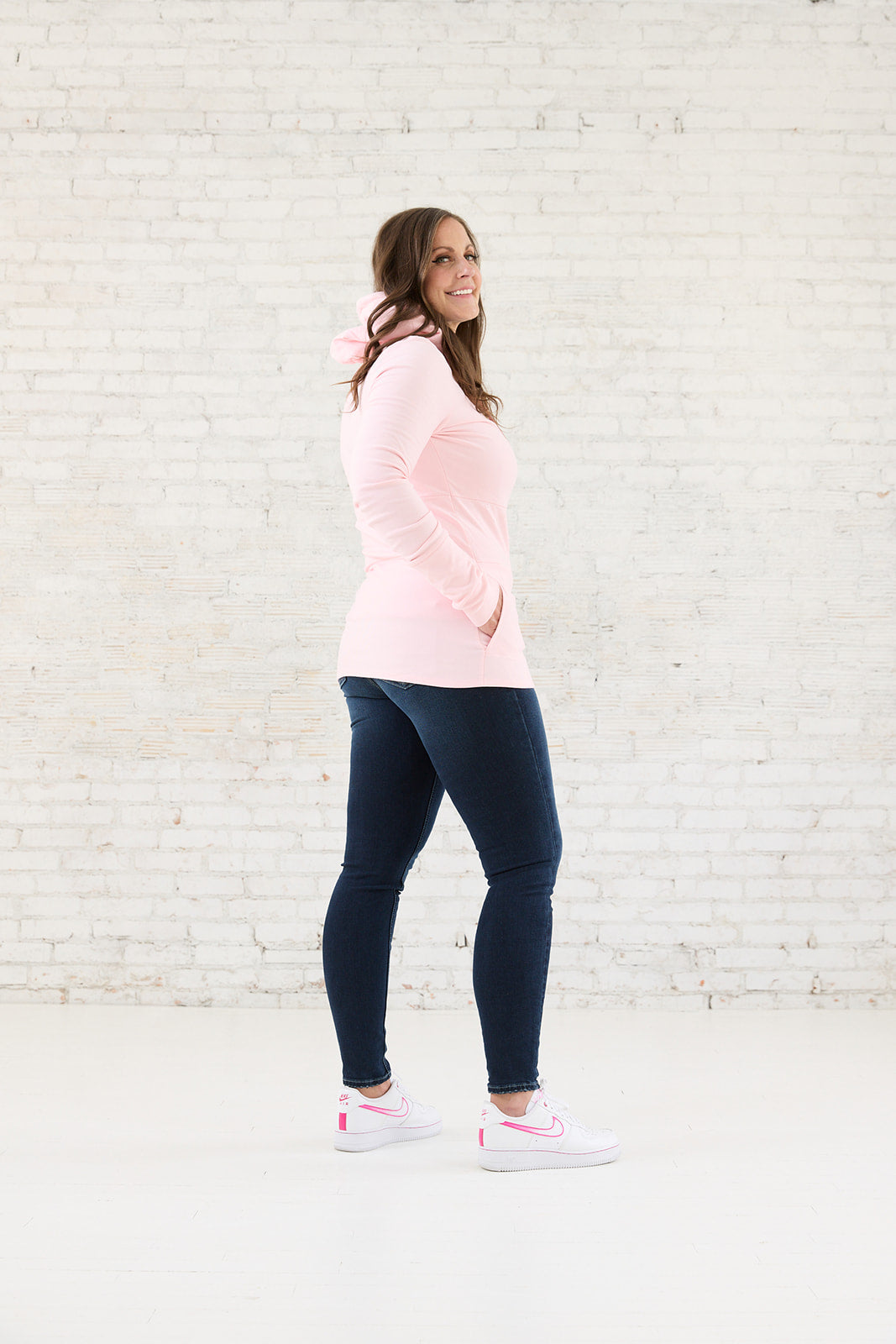 Hoody- Pastel Pink with Rose Gold