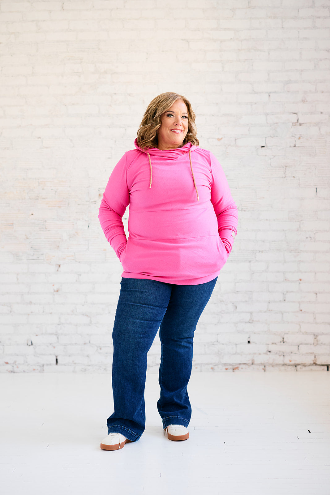 Hoody- Fandango Pink with Rose Gold