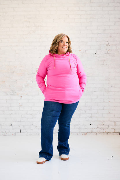 Hoody- Fandango Pink with Rose Gold