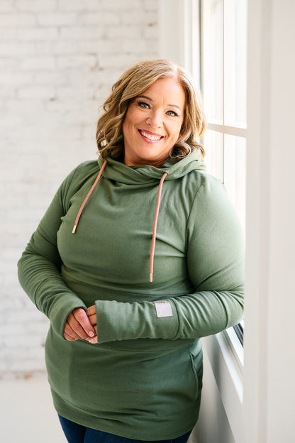 Hoody- Moss with Rose Gold