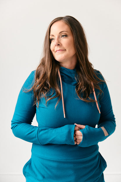 Hoody- Moroccan Blue