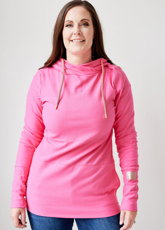Hoody- Fandango Pink with Rose Gold