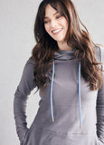 Hoody- Grey with Blue