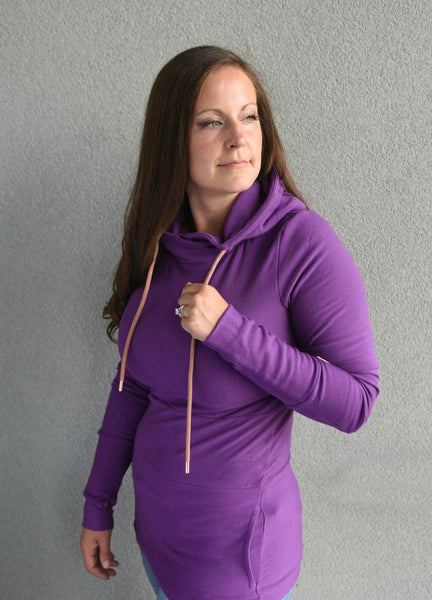 Hoody- Purple with Rose Gold