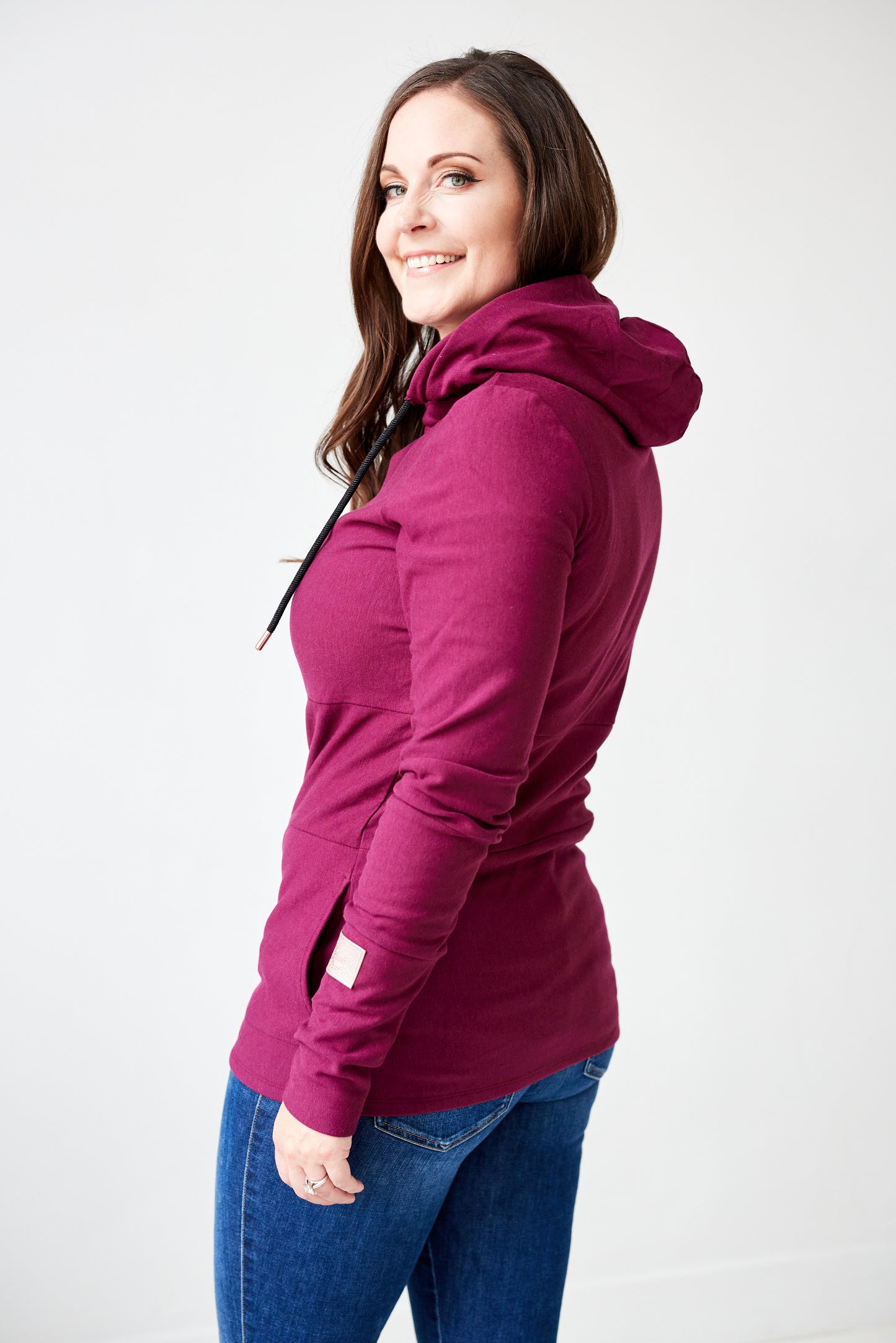 Hoody- Merlot with Black