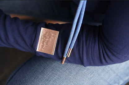 Hoody- Navy Blue with Blue