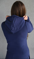 Hoody- Navy Blue with Blue