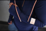 1/4 Zip- Navy with Rose Gold