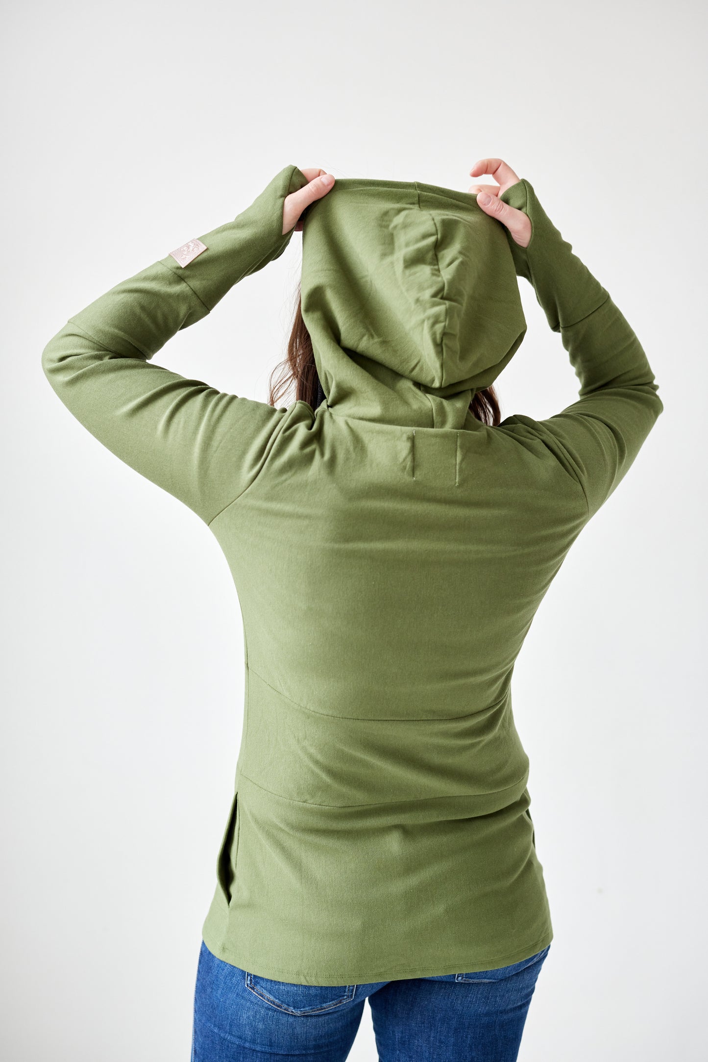 Hoody- Moss with Rose Gold