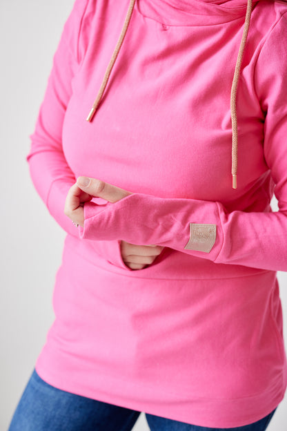 Hoody- Fandango Pink with Rose Gold