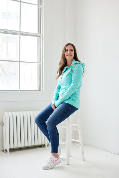 1/4 Zip- Bali with Rose Gold