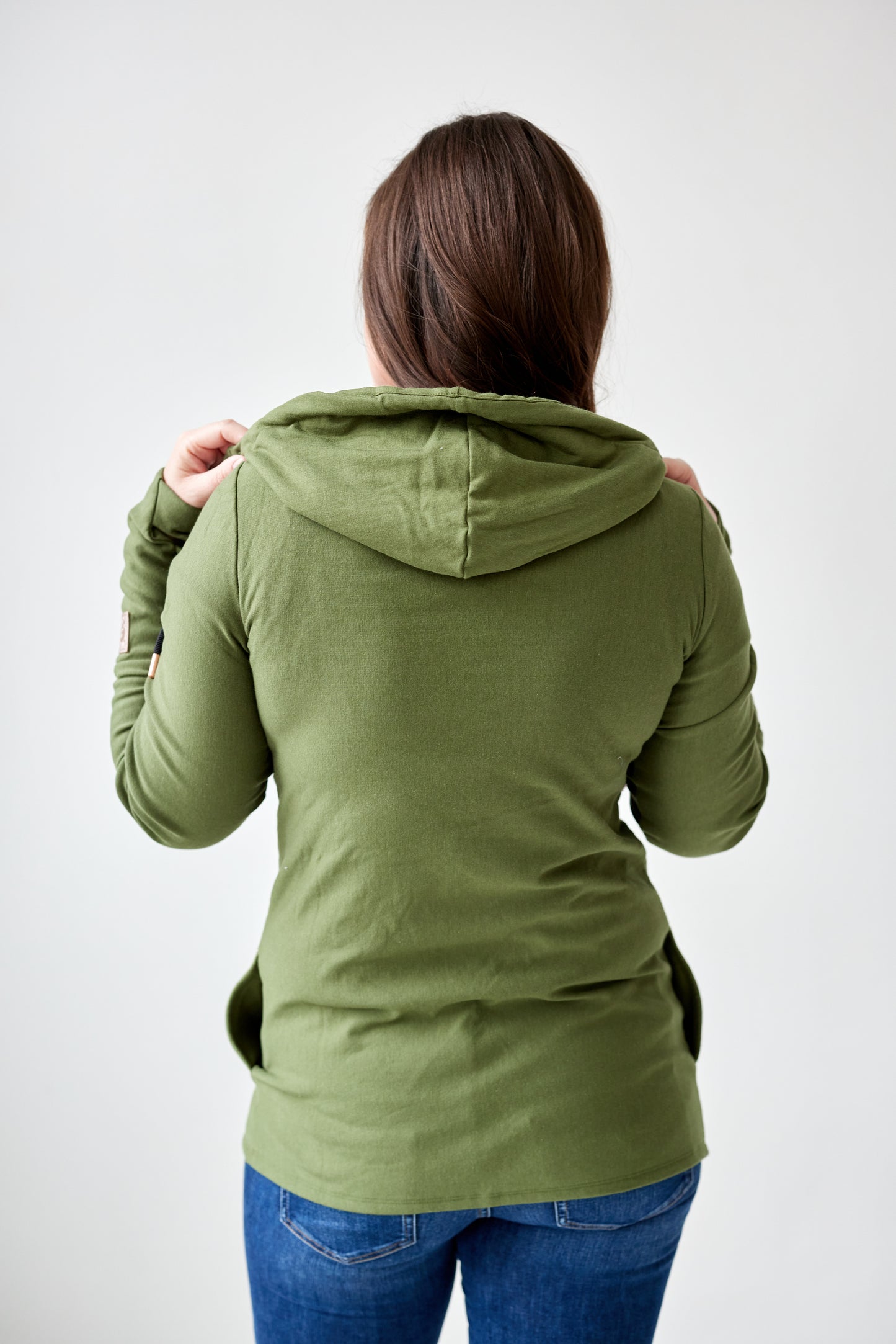 1/4 Zip- Moss with Black