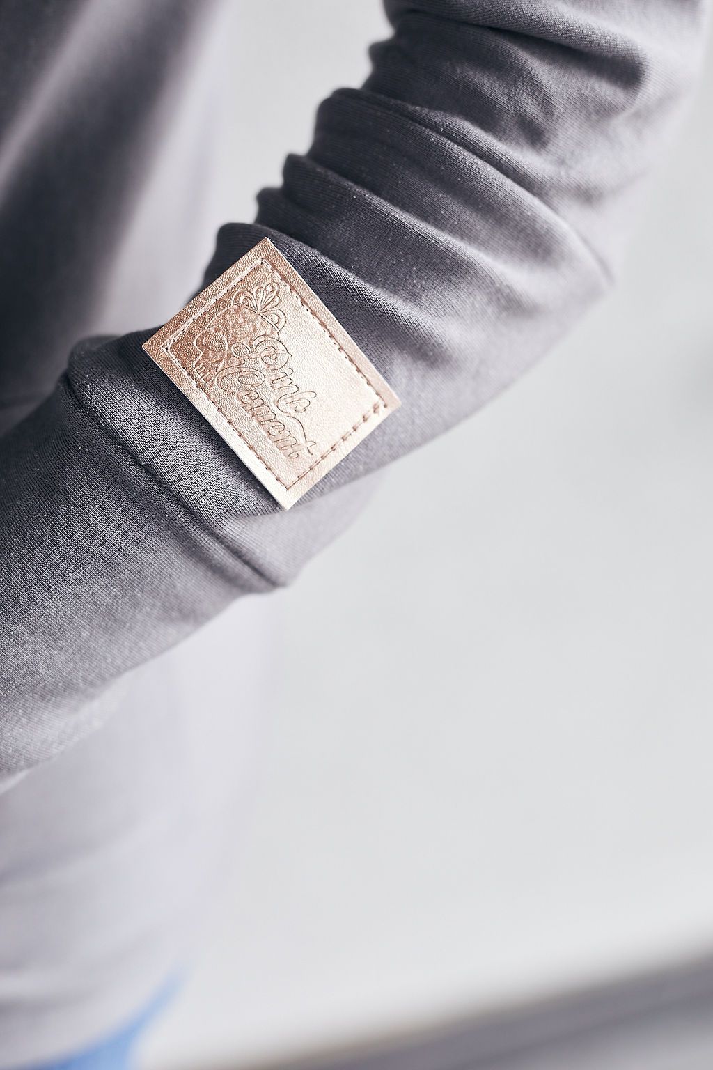 Hoody- Grey with Rose Gold