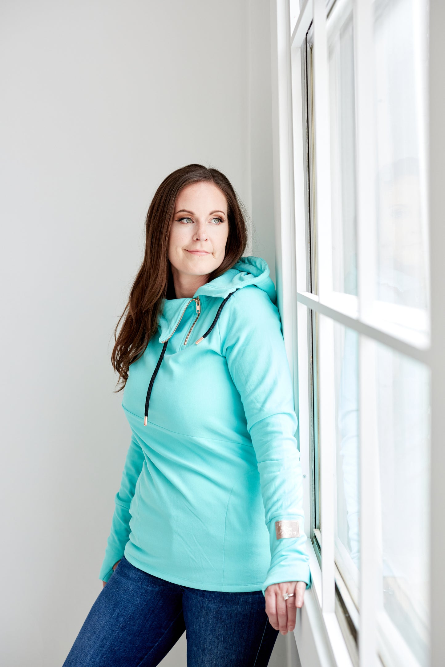 1/4 Zip- Bali with Black