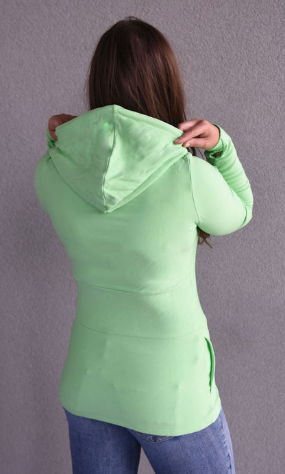 Hoody- Lime with Rose Gold