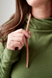 Hoody- Moss with Rose Gold