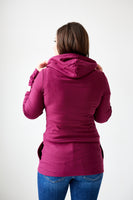 Hoody- Merlot with Rose Gold